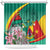 Cameroon National Day Shower Curtain Cameroun Reunification Monument Lily Flowers