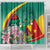 Cameroon National Day Shower Curtain Cameroun Reunification Monument Lily Flowers