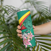 Cameroon National Day Skinny Tumbler Cameroun Reunification Monument Lily Flowers