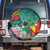 Cameroon National Day Spare Tire Cover Cameroun Reunification Monument Lily Flowers