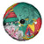 Cameroon National Day Spare Tire Cover Cameroun Reunification Monument Lily Flowers