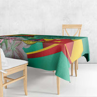 Cameroon National Day Tablecloth Cameroun Reunification Monument Lily Flowers