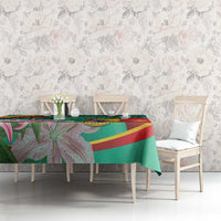 Cameroon National Day Tablecloth Cameroun Reunification Monument Lily Flowers