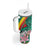 Cameroon National Day Tumbler With Handle Cameroun Reunification Monument Lily Flowers