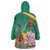 Cameroon National Day Wearable Blanket Hoodie Cameroun Reunification Monument Lily Flowers