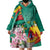Cameroon National Day Wearable Blanket Hoodie Cameroun Reunification Monument Lily Flowers