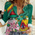 Cameroon National Day Women Casual Shirt Cameroun Reunification Monument Lily Flowers