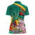 Cameroon National Day Women Polo Shirt Cameroun Reunification Monument Lily Flowers
