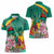 Cameroon National Day Women Polo Shirt Cameroun Reunification Monument Lily Flowers