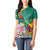 Cameroon National Day Women Polo Shirt Cameroun Reunification Monument Lily Flowers