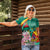 Cameroon National Day Women Polo Shirt Cameroun Reunification Monument Lily Flowers
