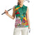 Cameroon National Day Women Sleeveless Polo Shirt Cameroun Reunification Monument Lily Flowers