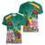 Cameroon National Day Women V-Neck T-Shirt Cameroun Reunification Monument Lily Flowers