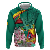 Cameroon National Day Zip Hoodie Cameroun Reunification Monument Lily Flowers