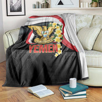 Yemen Unification Day Blanket Coat Of Arms With Frangipani