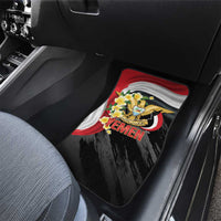 Yemen Unification Day Car Mats Coat Of Arms With Frangipani