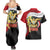 Yemen Unification Day Couples Matching Summer Maxi Dress and Hawaiian Shirt Coat Of Arms With Frangipani