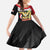 Yemen Unification Day Family Matching Summer Maxi Dress and Hawaiian Shirt Coat Of Arms With Frangipani