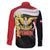 Yemen Unification Day Family Matching Summer Maxi Dress and Hawaiian Shirt Coat Of Arms With Frangipani