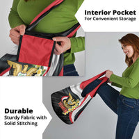 Yemen Unification Day Grocery Bag Coat Of Arms With Frangipani