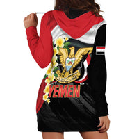 Yemen Unification Day Hoodie Dress Coat Of Arms With Frangipani