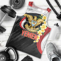 Yemen Unification Day Men Tank Top Coat Of Arms With Frangipani