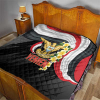 Yemen Unification Day Quilt Coat Of Arms With Frangipani