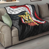 Yemen Unification Day Quilt Coat Of Arms With Frangipani