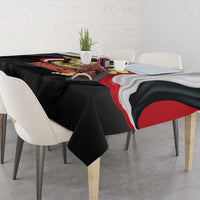 Yemen Unification Day Tablecloth Coat Of Arms With Frangipani