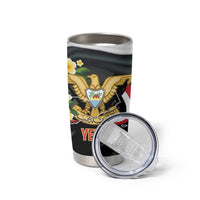 Yemen Unification Day Tumbler Cup Coat Of Arms With Frangipani