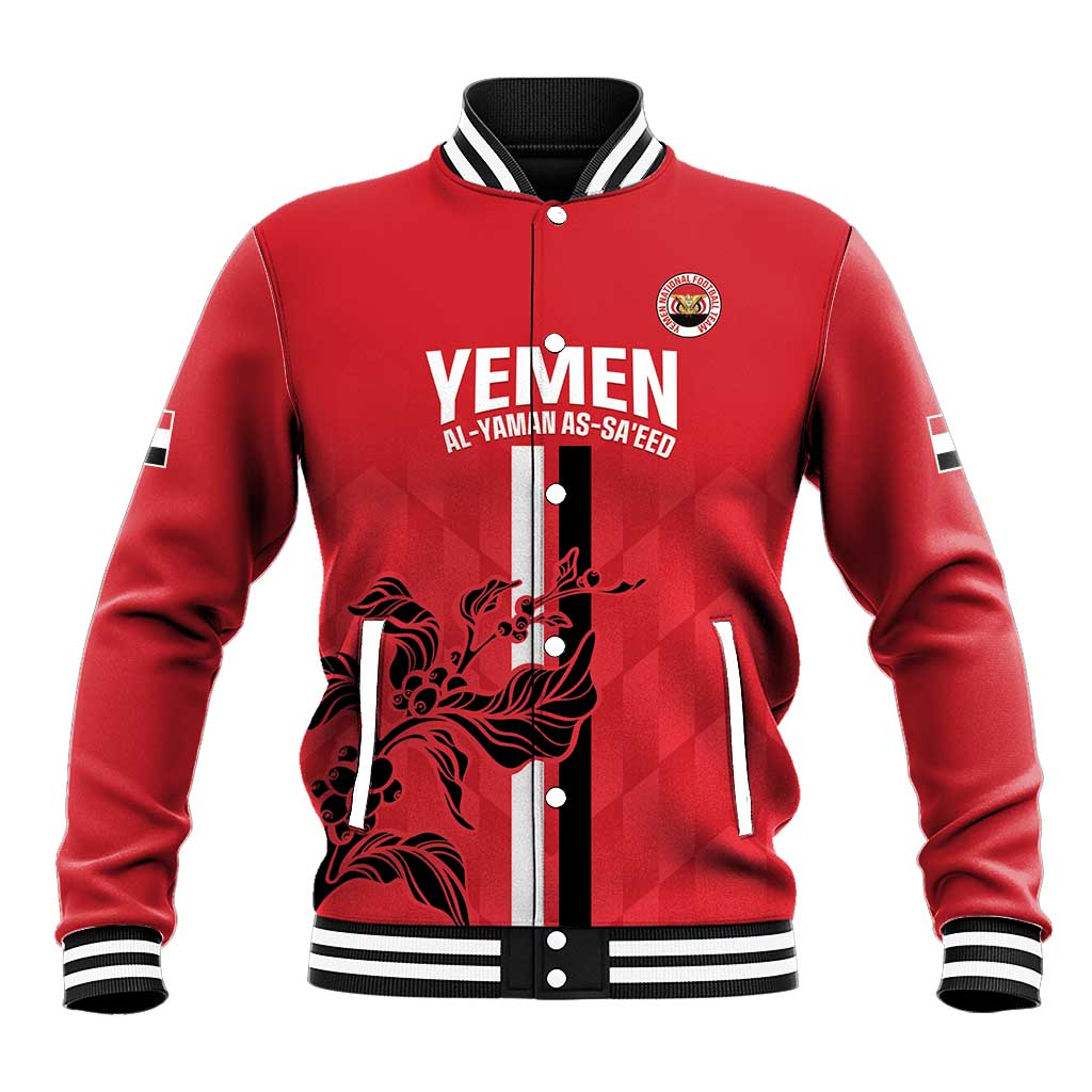 Custom Yemen Football Baseball Jacket Come On Al-Yaman as-Sa'eed