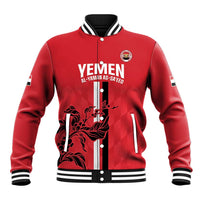 Custom Yemen Football Baseball Jacket Come On Al-Yaman as-Sa'eed
