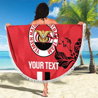 Custom Yemen Football Beach Blanket Come On Al-Yaman as-Sa'eed