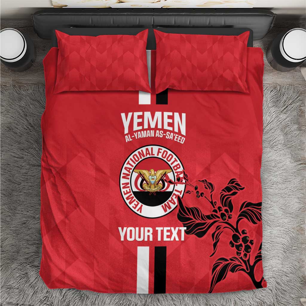 Custom Yemen Football Bedding Set Come On Al-Yaman as-Sa'eed