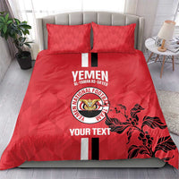 Custom Yemen Football Bedding Set Come On Al-Yaman as-Sa'eed