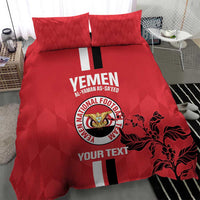 Custom Yemen Football Bedding Set Come On Al-Yaman as-Sa'eed