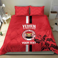 Custom Yemen Football Bedding Set Come On Al-Yaman as-Sa'eed