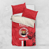 Custom Yemen Football Bedding Set Come On Al-Yaman as-Sa'eed