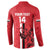 Custom Yemen Football Button Sweatshirt Come On Al-Yaman as-Sa'eed