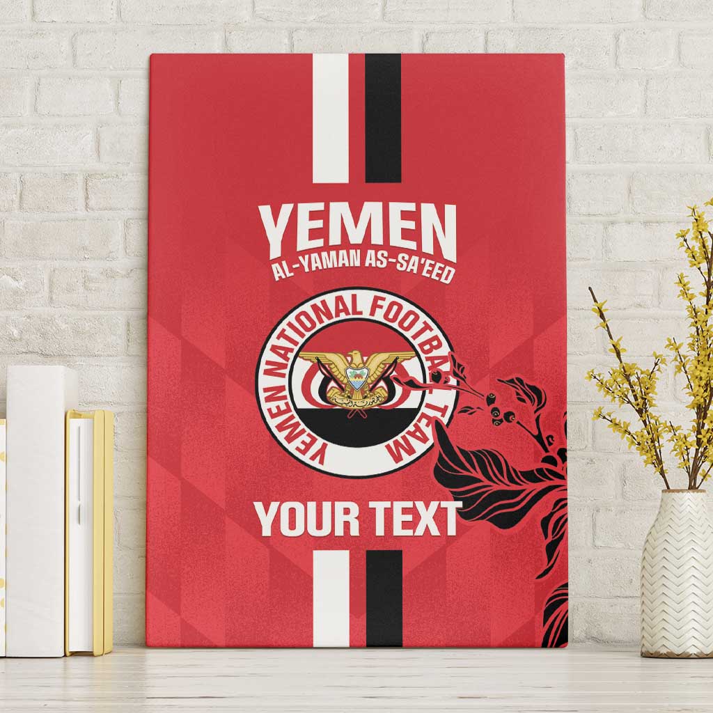 Custom Yemen Football Canvas Wall Art Come On Al-Yaman as-Sa'eed