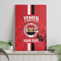 Custom Yemen Football Canvas Wall Art Come On Al-Yaman as-Sa'eed
