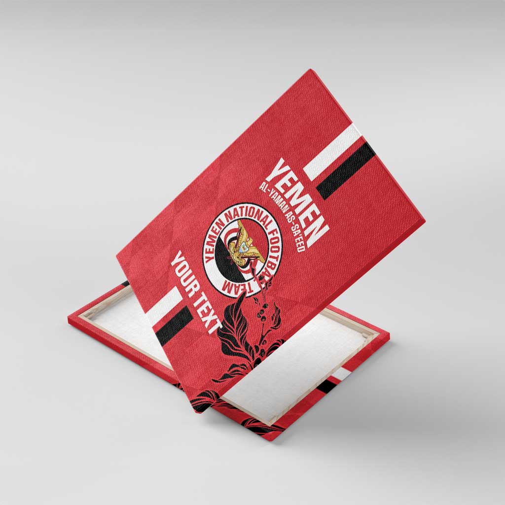 Custom Yemen Football Canvas Wall Art Come On Al-Yaman as-Sa'eed