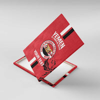 Custom Yemen Football Canvas Wall Art Come On Al-Yaman as-Sa'eed