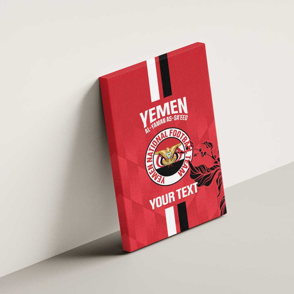 Custom Yemen Football Canvas Wall Art Come On Al-Yaman as-Sa'eed