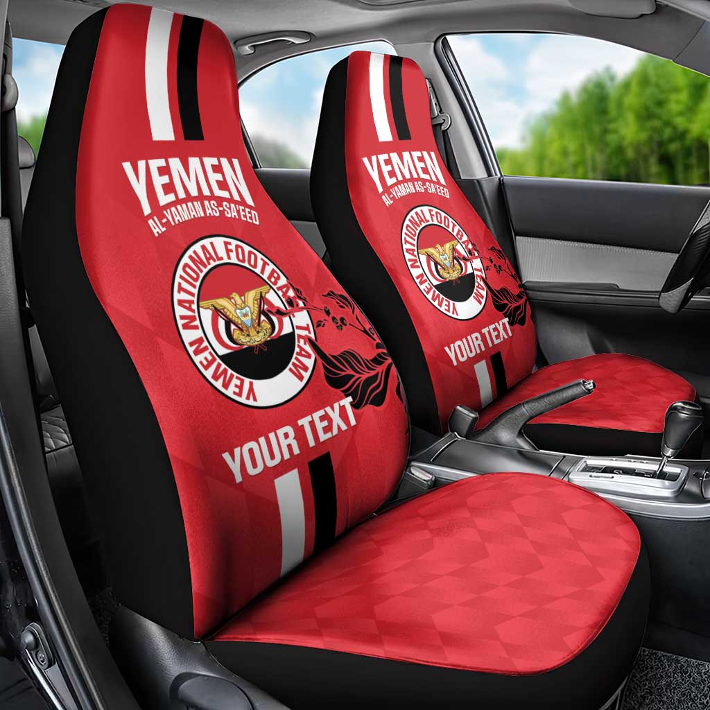 Custom Yemen Football Car Seat Cover Come On Al-Yaman as-Sa'eed