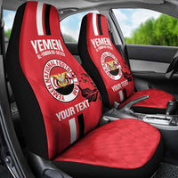 Custom Yemen Football Car Seat Cover Come On Al-Yaman as-Sa'eed