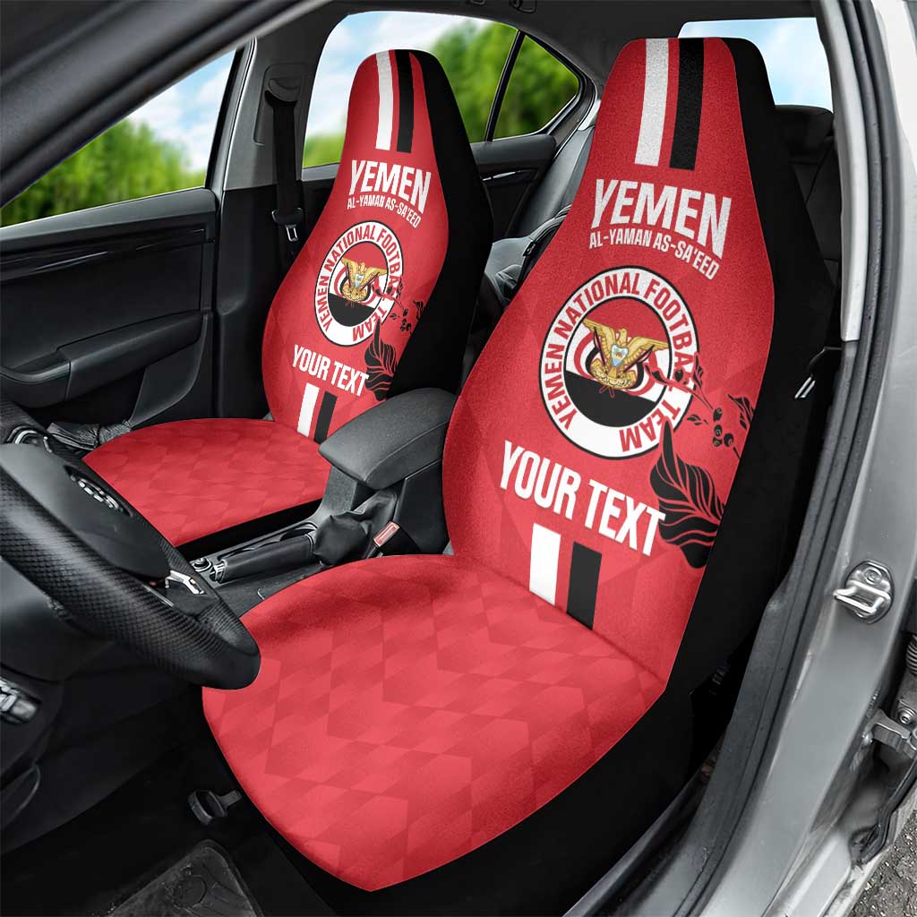 Custom Yemen Football Car Seat Cover Come On Al-Yaman as-Sa'eed
