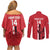 Custom Yemen Football Couples Matching Off Shoulder Short Dress and Long Sleeve Button Shirt Come On Al-Yaman as-Sa'eed