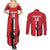 Custom Yemen Football Couples Matching Summer Maxi Dress and Long Sleeve Button Shirt Come On Al-Yaman as-Sa'eed