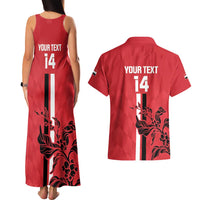 Custom Yemen Football Couples Matching Tank Maxi Dress and Hawaiian Shirt Come On Al-Yaman as-Sa'eed